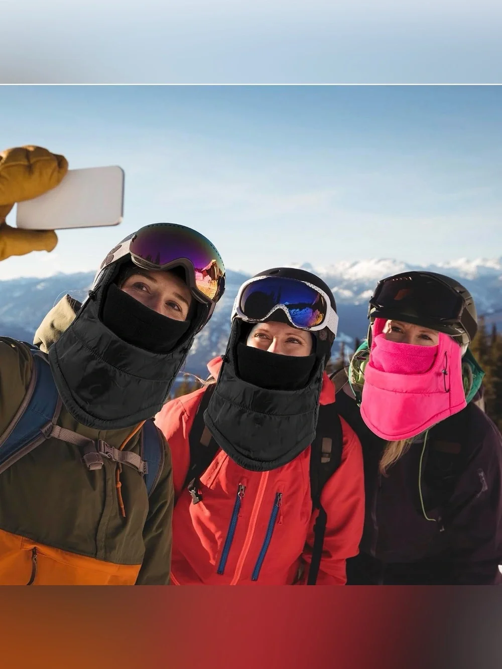 Men's Black Insulated Face Mask Balaclava - Brand
